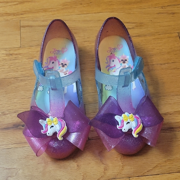 JoJo Siwa Glitter Unicorn Kids Shoes - Pink and Purple - Picture 1 of 4